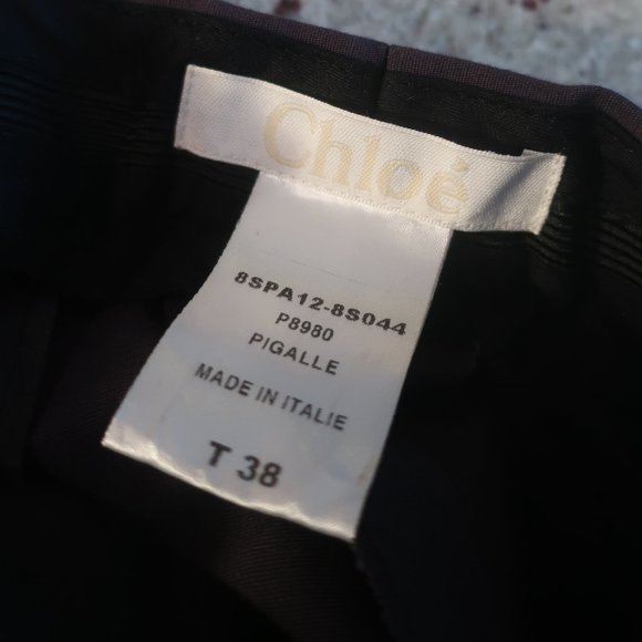 Womens Chloe Blue Cotton Linen Blend Flat Front Pants 38 US/M * - Picture 10 of 10